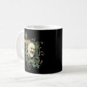 St Padre Pio Katholische Heilige Gebetskreuz Kaffeetasse (Vorderseite Links)