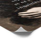 St Padre Pio Katholische Saint-Französisch Zitat Poster (Ecke)