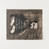 St Padre Pio Katholische Zitat St. Deutsch Wandteppich (Vorderseite (Horizontal))