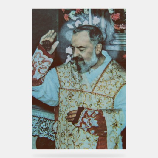 St. Padre Pio of Pietrelcina The Seraphic Priest Acrylschild (Vorderseite)