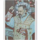 St. Padre Pio of Pietrelcina The Seraphic Priest Aufkleber (Vorderseite)