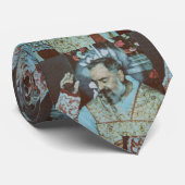 St. Padre Pio of Pietrelcina The Seraphic Priest Krawatte (Gerollt)