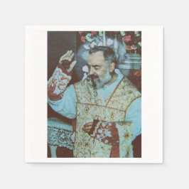 St. Padre Pio of Pietrelcina The Seraphic Priest Serviette