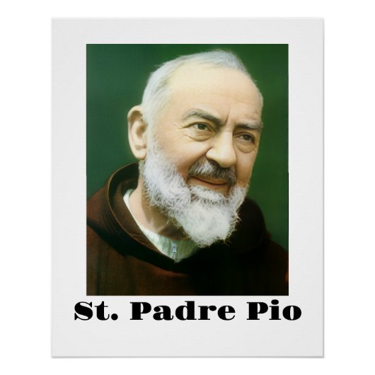 St. Padre Pio Poster (Vorderseite)