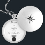 St. Padre Pio Quote Locket<br><div class="desc">St. Padre Pio Quote Locket</div>