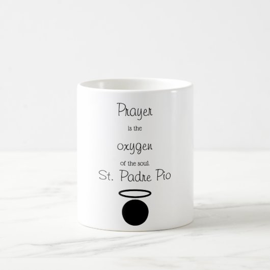 St. Padre Pio Quote Tasse (Mittel)