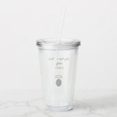 St. Padre Pio Quote Tumbler Acryltrinkbecher (Rückseite)