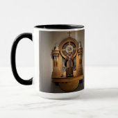 St. Padre Pio u. St.Gemma Galgani Schreine Tasse (Links)
