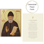 St. Paisios die Athonisch-orthodoxe Gebetskarte Platzkarte