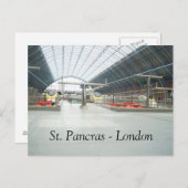 St Pancras - London - Postkarte (Vorne/Hinten)