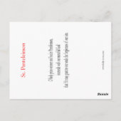 St. Panteleimon Prayer Card Postkarte (Rückseite)