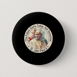 St. Papst Johannes Paul Ii Berühmte katholische He Button