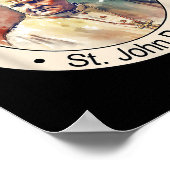 St. Papst Johannes Paul Ii Berühmte katholische He Poster (Ecke)