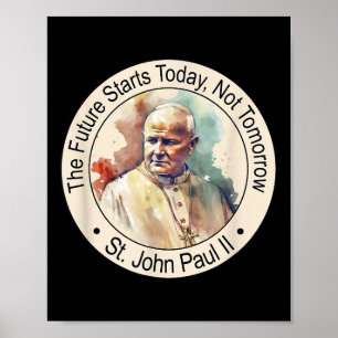 St. Papst Johannes Paul Ii Berühmte katholische He Poster