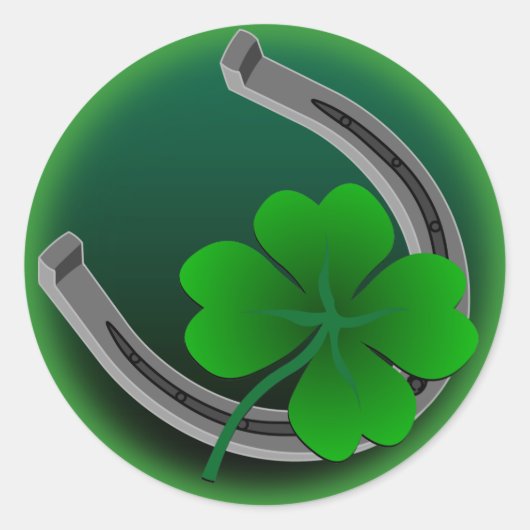 St. Partick's Stickers Classic Lucky Charm Sticker (Vorderseite)