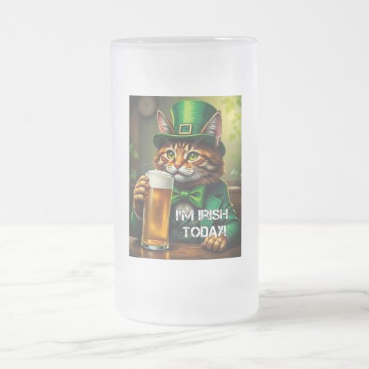 St. Pat Cat Mattglas Bierglas (Mittel)