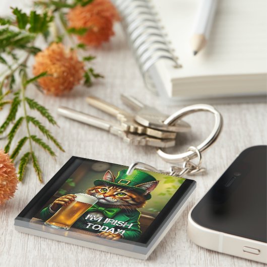 St. Pat Cat Schlüsselanhänger (Vorderseite rechts)