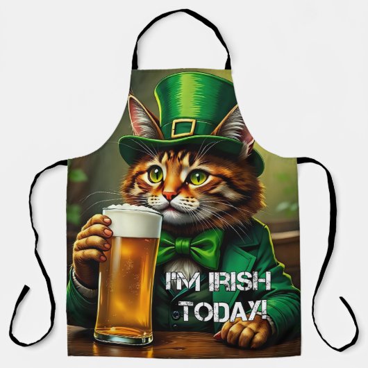 St. Pat Cat Schürze (Vorderseite)