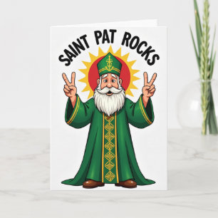 St. Pat Rocks Sonnenstrahlkarte Karte