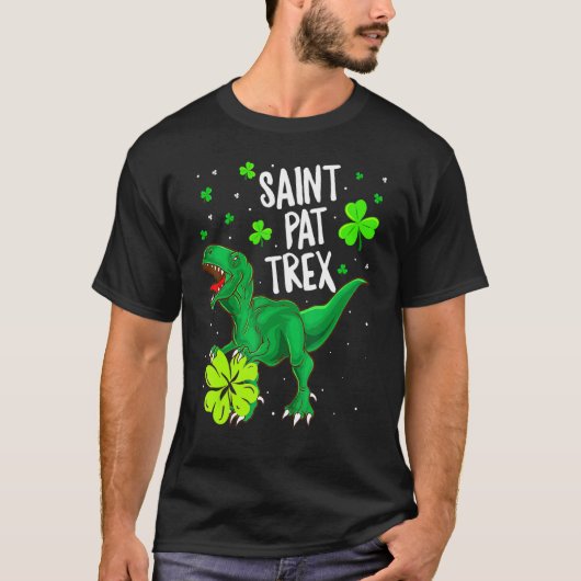 St Pat Trex Shirt T Rex St Patricks Day Dinosaur (Vorderseite)