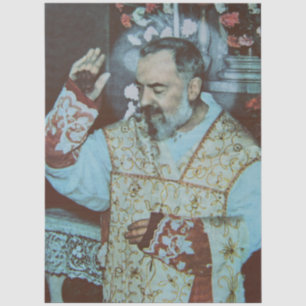 St. Pater Pio von Pietrelcina Der seraphische Prie Seidenpapier
