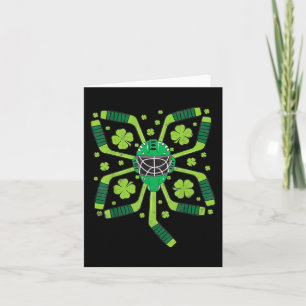 St Patrick#39;s Day Ice Hockey Kleeblatt Clover Bo Karte