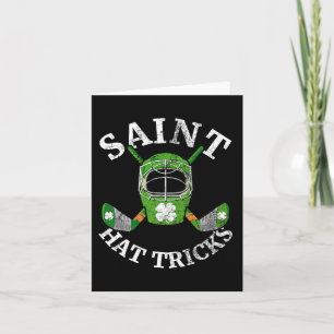 St. Patrick#39;s Day Saint Hat Tricks Hockey Shamr Karte