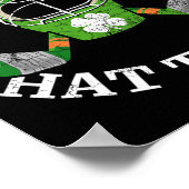St. Patrick#39;s Day Saint Hat Tricks Hockey Shamr Poster (Ecke)