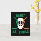 St Patrick#39;s Day Saint Hat tricks Irish Flag Fu Karte (Gelbe Blume)