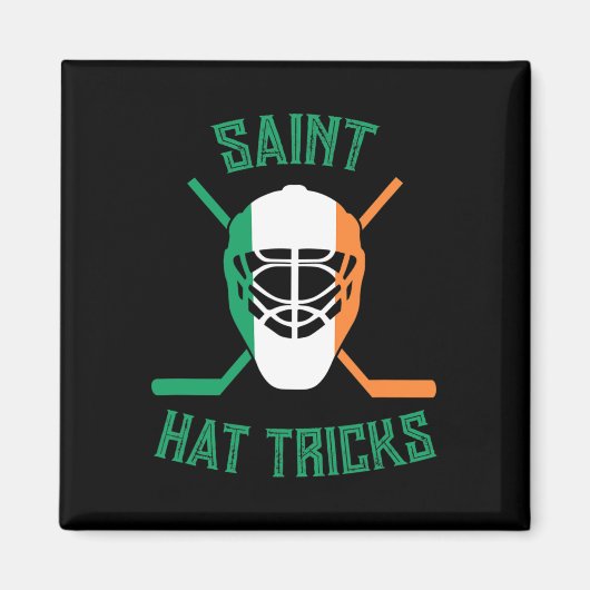 St Patrick#39;s Day Saint Hat tricks Irish Flag Fu Magnet (Vorne)