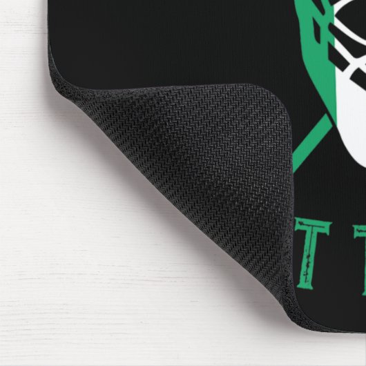 St Patrick#39;s Day Saint Hat tricks Irish Flag Fu Mousepad (Ecke)