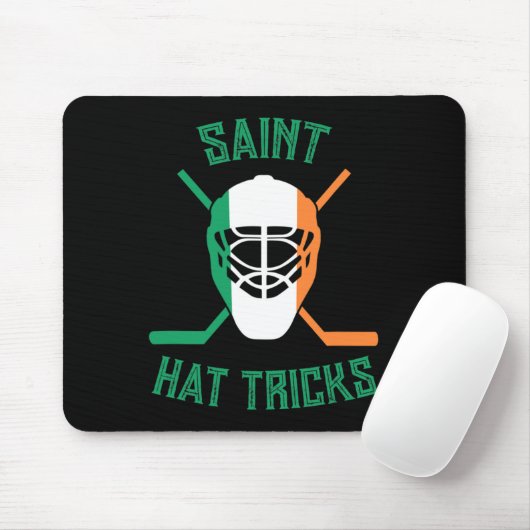 St Patrick#39;s Day Saint Hat tricks Irish Flag Fu Mousepad (Mit Mouse)