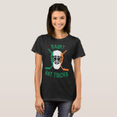 St Patrick#39;s Day Saint Hat tricks Irish Flag Fu T-Shirt (Vorne ganz)