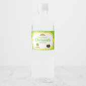 St Patrick African American Girl Baby ShowParty Wasserflaschenetikett (Vorderseite)