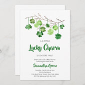 St. Patrick Baby Shower Einladung (Vorne/Hinten)