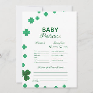 St. Patrick Baby-Vorhersage-Spiel Baby-Party-Spiel