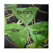 St Patrick benutzte ein Kleeblatt Fliese (Vorderseite)