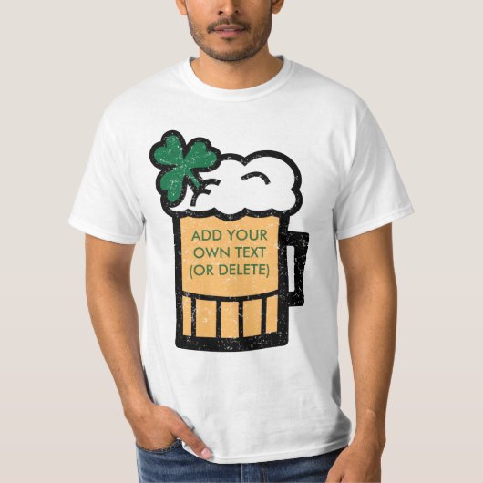 St Patrick Bier (kundengerecht) T-Shirt (Vorderseite)