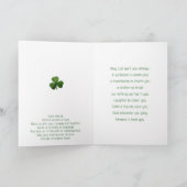 St. Patrick Blessing Gebet Whimsical Karte (Innenseite)