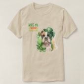 St Patrick Boxer Dog Küss mir nicht zudrücken T-Shirt (Design vorne)
