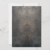 St. Patrick braun und grün Kobold und Gold Einladung (Rückseite)