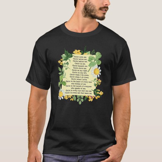 St Patrick Breastplate Gebet Patrick's Day Kathol T-Shirt (Vorderseite)