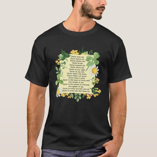 St Patrick Breastplate Gebet Patrick's Day Kathol T-Shirt (Vorderseite)