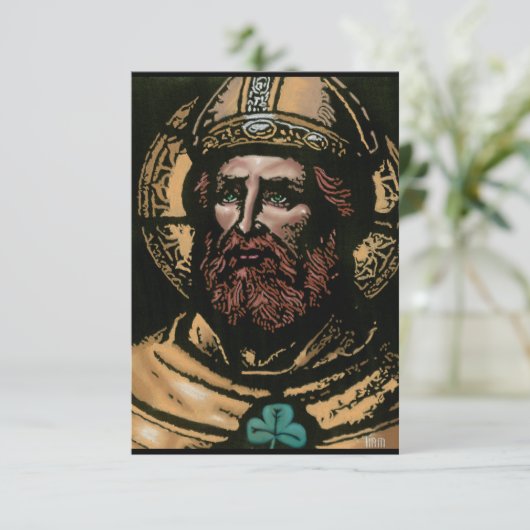 St. Patrick Breastplate Prayer Card Dankeskarte (Stehend Vorderseite)