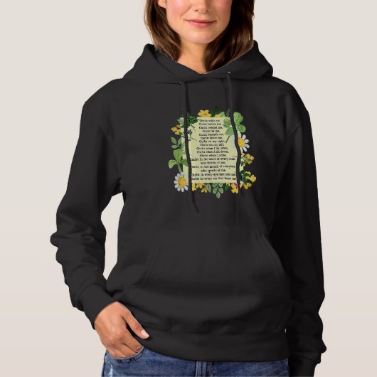 St Patrick Breastplate Prayer Patrick's Day Cathol Hoodie (Vorderseite)