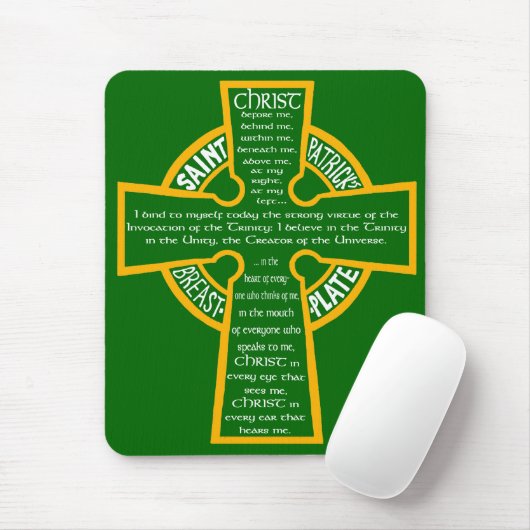St Patrick Brustplatte Mousepad (Mit Mouse)