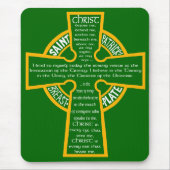 St Patrick Brustplatte Mousepad (Vorne)