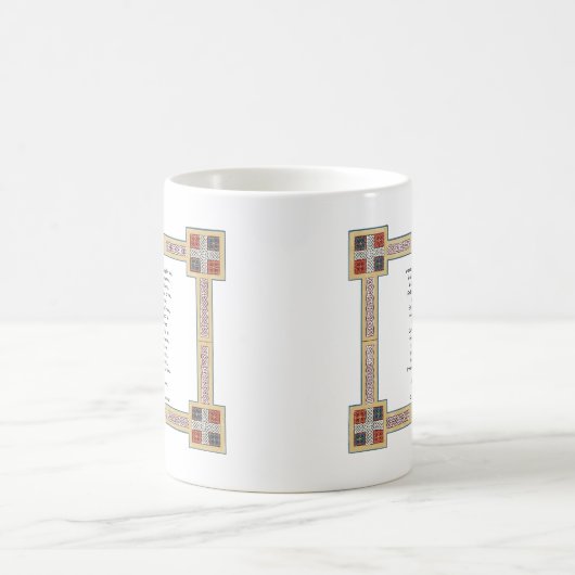 St Patrick Brustplatten-Gebet mit keltischen Kaffeetasse (Mittel)