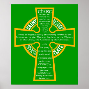 St Patrick Brustplatten-Plakat Poster