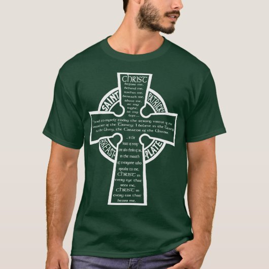 St Patrick Brustplatten-T - Shirt (wh) (Vorderseite)